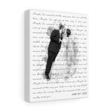 Lyrics -- Canvas  8"x10" -- June 20, 2020 -- Printify