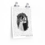 Lyrics -- John Anderson Herrin Sr. 1952-2021 -- 9x11 -- Printify