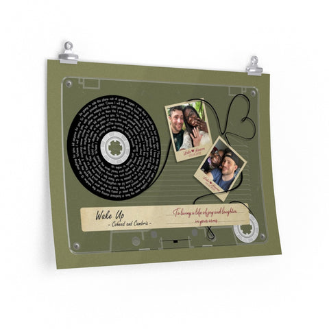 Cassette -- Luke & Lauren 05.08.2021 -- 18x24 -- printify