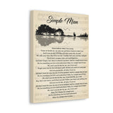 Printify Canvas Gallery Wraps 12x16 - Simple Man - Design 2