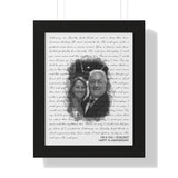 Music Lyrics Song -- Black framed 11"x14" -- Me & You