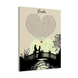 Lyrics -- Breathe -- New style 3 -- Canvas 24x30 -- Printify