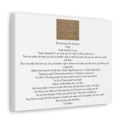 Printify Canvas Gallery Wraps 14x11 - Bits & Pieces. People. - Your Own Prints