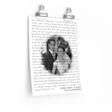 Lyrics -- Isidro y Mary 12/18/2021 -- 9x11 -- Printify