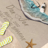 Couple Beach -- Standard Beach Towel, 30x60 -- Dan & Jen