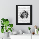 Lyrics -- Michael & Brittany 11.12.2016 -- Black framed 12x16 -- Printify