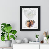 Lyrics -- Monica & Moises -- Black framed 12x16 -- Printify