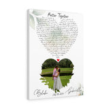 Lyrics -- Blake & Gabriella July 28, 2014 -- Canvas 18x24 -- Printify