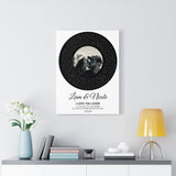 Vinyl -- Liam and Nicole 12.12.15 -- Canvas 18x24 -- Printify