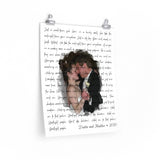 Lyrics -- Dustin and Heather 2010 -- 16x20 -- Printify