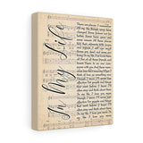 In My Life Lyrics Poster -- Canvas 8"x10" -- 28 -- printify