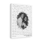 Music Lyrics Song -- Canvas 12"X16" -- Dennis & Karen Hicks
