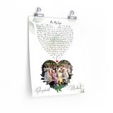 Lyrics -- Elizabeth & Michael 05.16.1992 -- 11x14 -- Printify