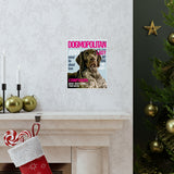 Printify Poster Matte 9x11 - Style 9 Lady - Magazine Dog