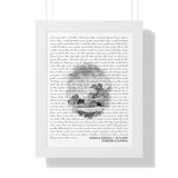 Lyrics -- Aidan & Kendall 10•12•2019 -- White framed 12x16 -- Printify