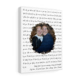 Lyrics Song -- Canvas 11"X14" -- Baby Girl, You are amazing