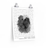Lyrics Song -- poster/ 11''x14'' -- Buddy & Sarah