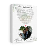Music Song Lyrics -- Canvas 8"x10" -- Charlotte & Joseph