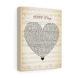 Music Song Lyrics -- Canvas 8"x10" -- Tool- 10,000 Days