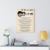 Lyrics -- Fly from the inside -- Canvas 18x24 -- Printify