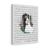 Song Lyrics -- Ian & Shannon 5.26.2002 -- canvas 11x14 -- printify