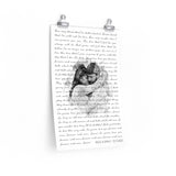 Lyrics Song -- poster/ 12''x18'' -- Nick & Emily
