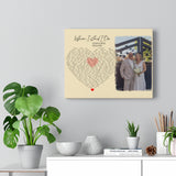 Music Lyrics Song -- Canvas 11"X14" -- Susan & Denis