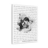 Canvas 24x30 Printify - Patrick & Marianne - Never Leave