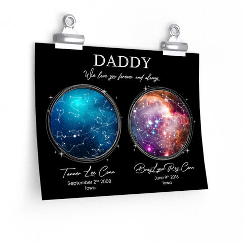 Daddy Prints --  Unframed 9''x11'' -- Tanner Lee Conn