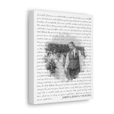 Lyrics Song -- Canvas 8"x10" -- Jared & Jessica 08/28/2021
