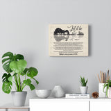 Let-It-Be Lyrics  -- Canvas 8"x10" -- 2