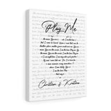 Music Song Lyrics -- Canvas 11x14 -- Christian & Kratina -- Printify