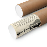 Printify Premium Matte 9x11 Poster - Simple Man - Design 2