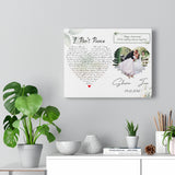 Lyrics -- Jen & Shawn -- Canvas 11X14 -- Printify