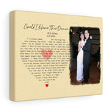 Lyrics -- Vicki & Evan -- Canvas 8x10 -- Printify