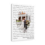 Lyrics -- Daniel & Brittany 06.05.2022 -- Canvas 18x24 -- Printify