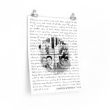 Lyrics -- Dawson & Mahala 1.4.14 -- 16x20 -- Printify