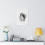 Lyrics -- Benjamin & Heather 05.01.2021 -- Canvas 12x18 -- Printify
