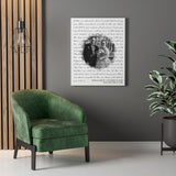 Lyrics -- Ryan & Darcie -- Canvas 24x30 -- printify