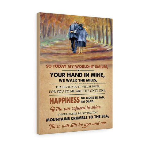 Thank You Lyrics -- Canvas 18"X24" -- 1