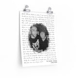 Lyrics Song -- poster/ 11''x14'' -- Caleb