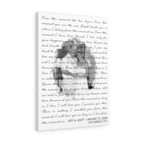 Lyrics -- Jeff & Janet January 31, 2008 -- Canvas 18x24 -- Printify