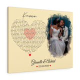 Lyrics Song Poster -- Canvas 24"x30" -- Glennelle & Alchrist