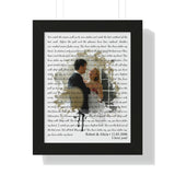 Printify Black Framed 11x14 Poster - Stolen Font 2 - Robert & Alicia - 11/03/2006