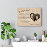 Lyrics -- Keith & Veronica 06-05-1992 -- Canvas 11x14 -- Printify