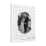 Music Lyrics Song -- Canvas 24"x30" -- Ross & Kim