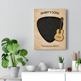 Music Lyrics Song -- Canvas 11"X14" -- Danny's Song