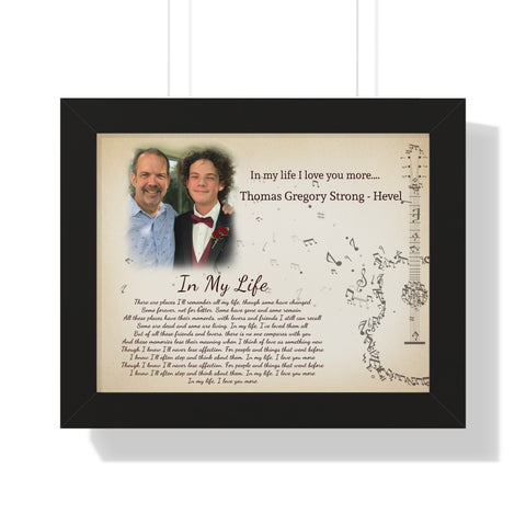 Thomas Gregory Strong-Hevel - In My Life - Black Framed Printify 14x11