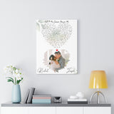 Lyrics -- Ruchel ♡ Jason  07.18.2019 -- Canvas 18x24 -- printify