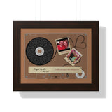 Cassettes-Tape Prints -- Black framed 11"x14" -- William and Allisen